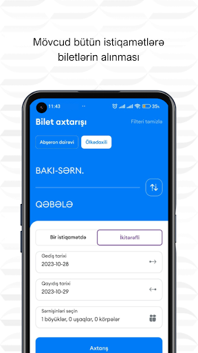 ADY Mobile - Qatara bilet al ADY Mobile - Qatara bilet al